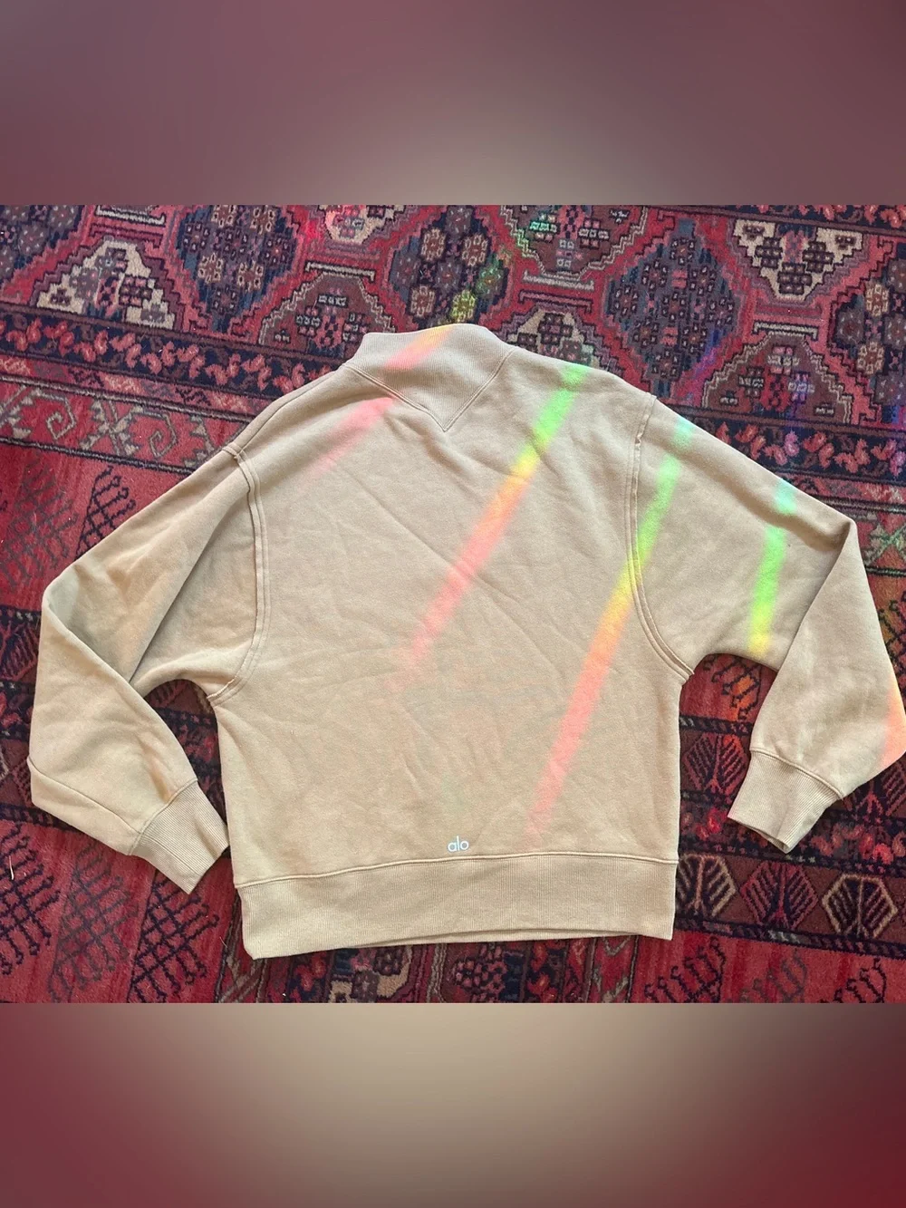ALO Yoga Mustard Crewneck Sweatshirt